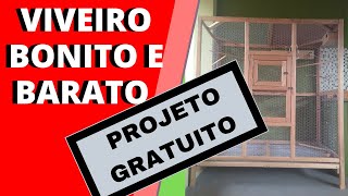 Como fazer um VIVEIRO bonito e barato  Quanto eu gastei  projeto de graça [upl. by Emmie]