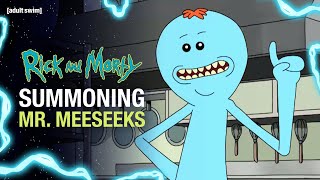 Summoning Mr Meeseeks  Rick and Morty  adult swim [upl. by Hairabez845]