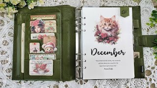 Moterm A5  December Monthly Setup  Daily Journal [upl. by Tenaej253]