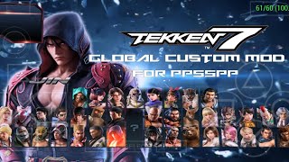 RELEASED TEKKEN 7 GLOBAL CUSTOM MOD FOR PPSSPP [upl. by Rollecnahc]