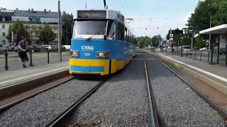 Führerstandsmitfahrt CVAG Linie 6 AltchemnitzHauptbahnhof am 23062017 [upl. by Ettesil]