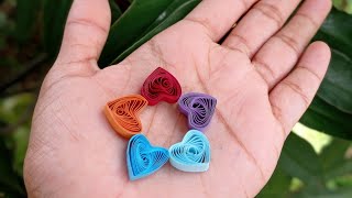 Paper Quilling Heart  Easy Paper Heart😍❤️ Diy Quilling [upl. by Valonia]