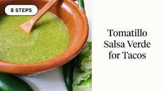 Easy Tomatillo Salsa Verde for Tacos [upl. by Taka]