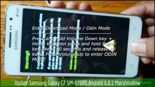 Update Samsung Galaxy C7 SMC7000 Android 601 Marshmallow [upl. by Mayfield]