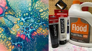 91 MUST SEE  2 Ingredient US Floetrol Cell Activator Tests  Acrylic Pour Painting  Fluid Art [upl. by Zaraf804]