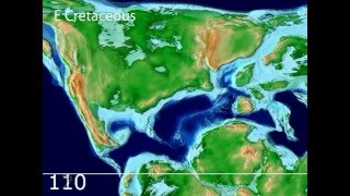 Plate Tectonic Evolution of the North Atlantic Scotese Animation [upl. by Rosenzweig]