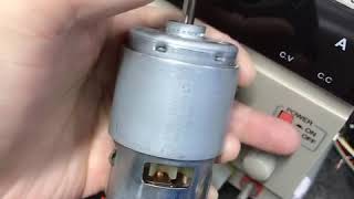 Test Mabuchi 775 DC motor [upl. by Morton886]