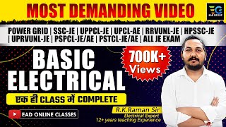 Complete Basic Electrical Engineering in one class। बेसिक इलेक्ट्रिकल इंजीनियरिंग। By Raman Sir [upl. by Outhe]