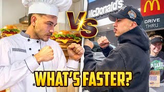 Whats Faster Drive Thru or Cooking McDonalds edition [upl. by Philippine915]