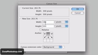 Cambiar el tamaño del Canvas en Photoshop [upl. by Leahcimauhsoj]
