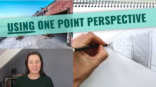 How to Draw in 1Point Perspective Narrated A Road and Trees [upl. by Ian]