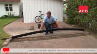 ACO Channel Drainage Installation Demo [upl. by Naima]