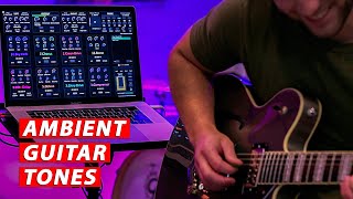 Ambient Swells and Shimmer  Sunday Guitar Tones Demo MainStage Guitar Rig [upl. by Rudiger]