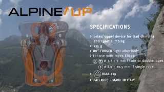 How to use Climbing Technologys ALPINE UP belayrappel device [upl. by Arie716]