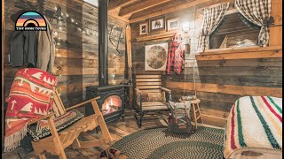 Log Cabin Tiny House W Lower Level Bedroom amp Loft  Living 16 x 20 [upl. by Ilarin749]