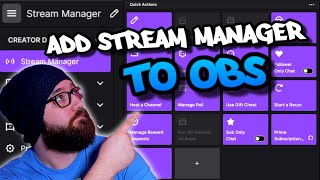 How To Add Twitch Stream Manager to OBS Studio  Clip Clear Chat ETC [upl. by Casanova]