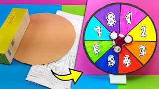 ♻️ COMO HACER UNA RULETA CASERA CON MATERIAL RECICLADO  ✂️ Crafty DIY Reciclaje [upl. by Oilejor]