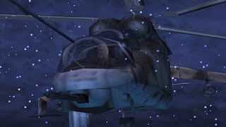 Metal Gear Solid Hind D Helicopter Boss Fight [upl. by Amby]