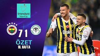 Fenerbahçe 71 T Konyaspor Maç Özeti [upl. by Eizle495]