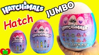 Opening 3 JUMBO Hatchimals Glittering Garden and Twin Surprise Eggs [upl. by Einahets]