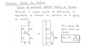 TRANSISTORES 4 Polarización Teorema de Thevenin [upl. by Acsecnarf]