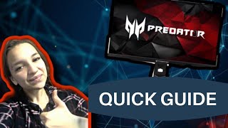 🗝️🗝️ QUICK GUIDE ACER PREDATOR XB27HU HOW TO CALIBRATE Your Monitor🗝️🗝️ [upl. by Meletius]