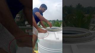 tank எப்படி கிளீன் பண்றது🤔😅🌪 rajkarthi shorts tank water home safety tips funny [upl. by Guendolen]