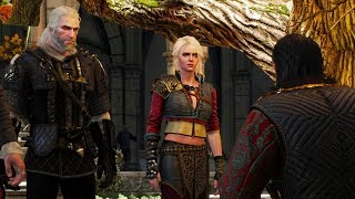 THE WITCHER 3  Ciri meets her father Emhyr take or refuse the coin  4K 60fps [upl. by Legyn]