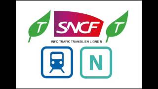 SNCF La Radio  Info Trafic sur la ligne N du Transilien  Trafic normal [upl. by Nelrac]