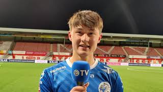 Debutant Ryan Leijten 17 is blij met zijn eerste minuten [upl. by Valerian]