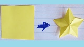 How to Cut a Star with ONE CUT from a Square  Perfect Star for Paper amp Fabric Scrapbooks [upl. by Suedama768]