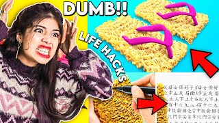 I Tested Viral 5 minute Crafts Hacks to see if they work Epic Fail😏 [upl. by Burnett]