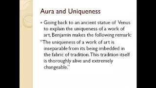 Walter Benjamins The Work of Art in the Age of Mechanical Reproduction online session [upl. by Melinde]