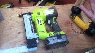 Ryobi P360 Airstrike 18ga Cordless Stapler Review [upl. by Suzie355]