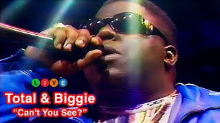 Total feat Notorious BIG Cant You See LIVE rare 1995 [upl. by Espy]