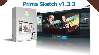 Prima Sketch v133  Cartoonizer Software Prima Sketch oneclick effect tutorial in hindi [upl. by Raphael]