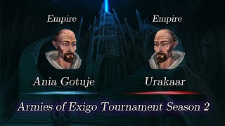 Ania Gotuje vs Urakaar  Armies of Exigo Tournament Season 2 [upl. by Aindrea]