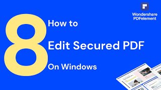 How to Edit Secured PDF on Windows [upl. by Kho]