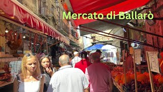 Ballarò Market Palermo Sicily 02 September 2023 Part 1 [upl. by Archer928]