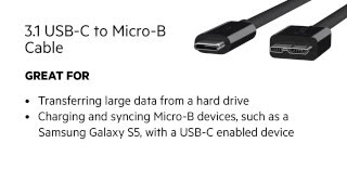 USBC At A Glance 31 USBC to MicroB Cable by Belkin [upl. by Attolrahc122]