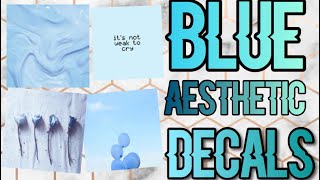 Roblox Bloxburg  Blue Aesthetic Decal Ids [upl. by Griz]