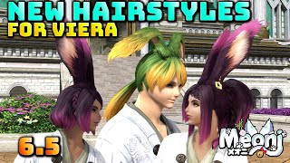 FFXIV New Hairstyles For Viera In 65 Male amp Female [upl. by Attwood]