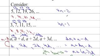 Core Maths Sequences 2  Finding the nth term [upl. by Uahc]