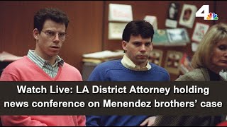 Live LA District Attorney to hold a news conference on the Menendez brothers’ case [upl. by Phillida]