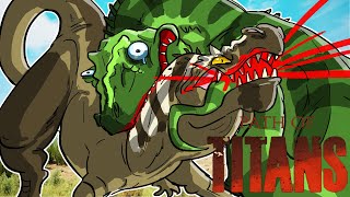 Path of Titans SOLO GIGANOTOSAURUS ALL PAIN NO GAIN [upl. by Arannahs]