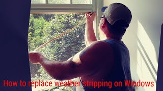 How to replace weather stripping on Windows [upl. by Fiann]