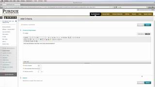 A06  Self and Peer Assessment Criteria in Blackboard Learn [upl. by Amle]