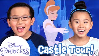 Whats Inside Cinderellas Castle  Princess Castle Tours  Disney Princess [upl. by Nostrebor]