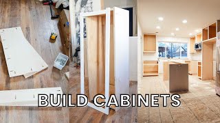 How I Build Basic Cabinets Using Plywood [upl. by Aurie]