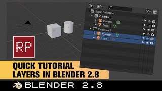 Blender 28 Working with layers [upl. by Delphine]